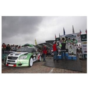 Rally Bohemia v znamen triumfu vozidiel koda Fabia Super 2000