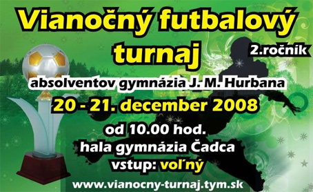 Vianon futbalov turnaj absolventov Gymnzia J. M. Hurbana v adci