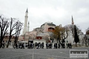 V mzeu Hagia Sofia odkryli mozaiku anjelskej tvre