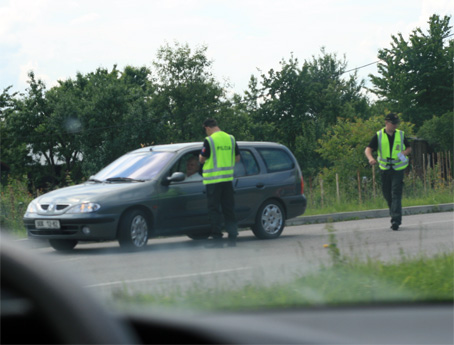 Policajn hliadky na Kysuciach 7.12.2010, jazdite opatrne